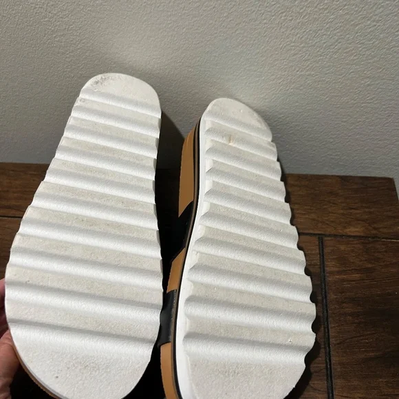 Reef Women's Black Cork Double Strap Slide Sandals - Picture 4 of 7